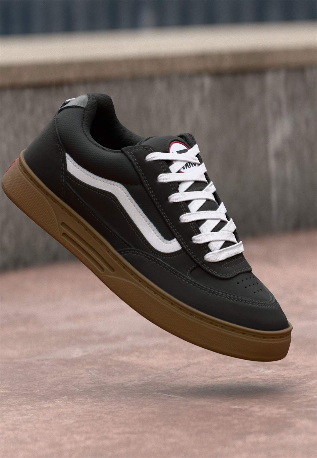 Vans ESTAZZO UNISEX - Sneaker low - black/white/schwarz