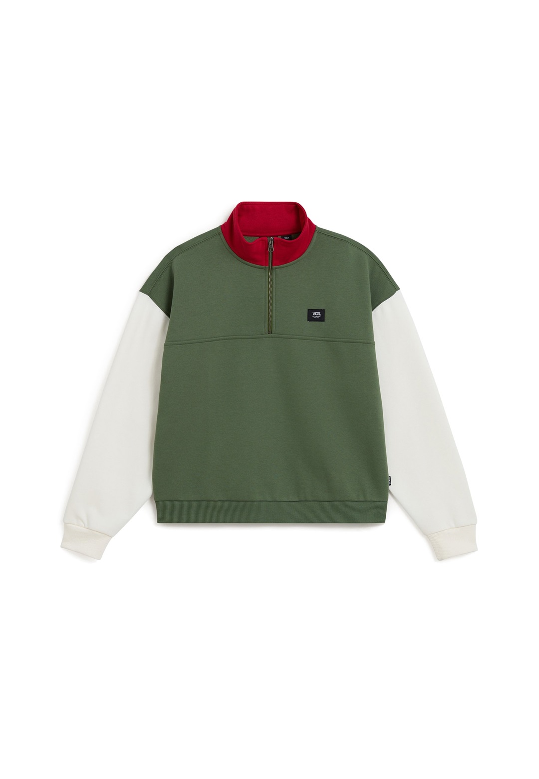 Vans HALF MOCK - Sweatshirt - dark olive/oliv