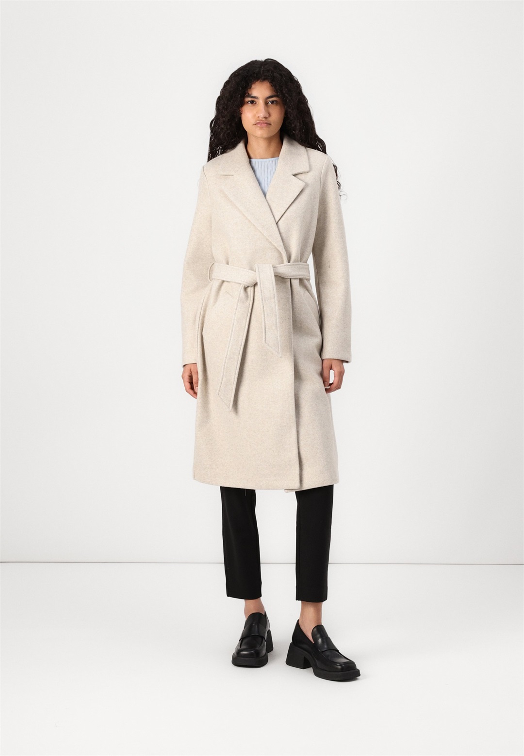 Vero Moda VMFORTUNEAYA GA NOOS - Klassischer Mantel - oatmeal/beige