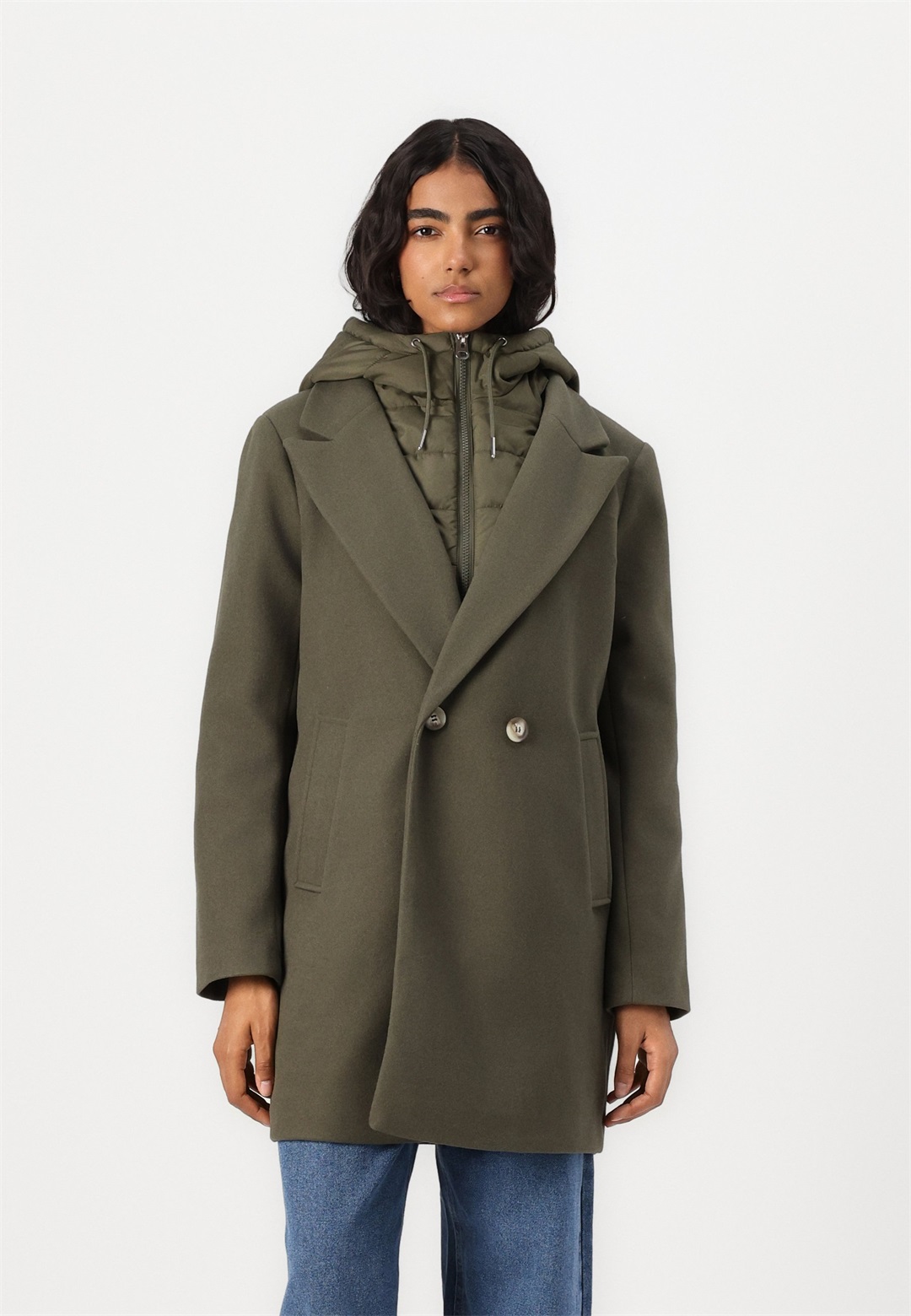 Vero Moda VMGRACE COAT - Wintermantel - grape leaf/dunkelgrün