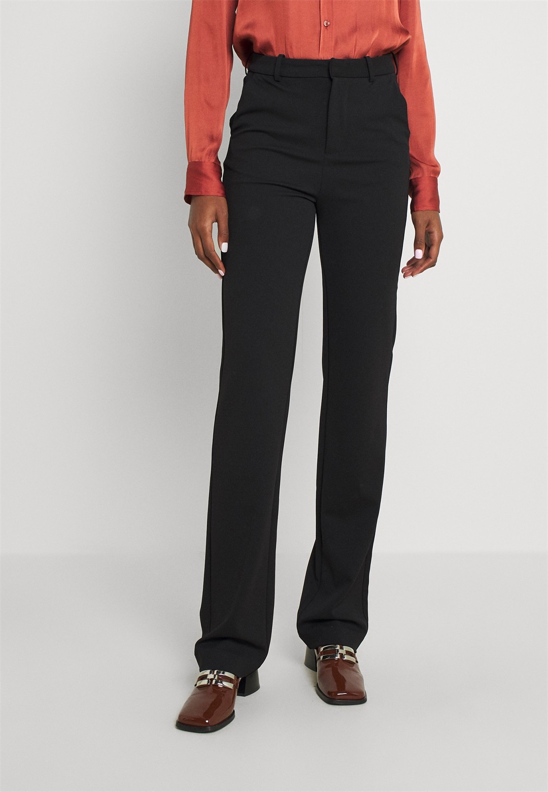 Vero Moda Tall VMZAMIRA PANT - Stoffhose - black/schwarz