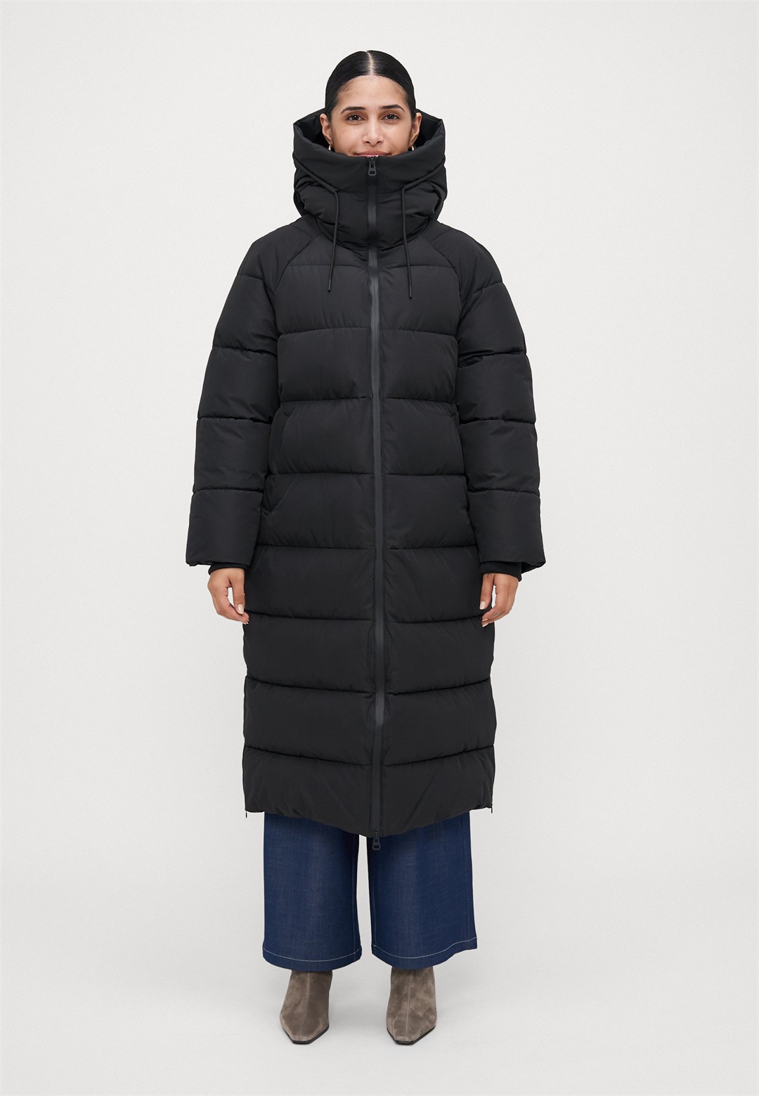 Vero Moda Petite VMELANOR LAURIE LONG COAT - Wintermantel - black/schwarz