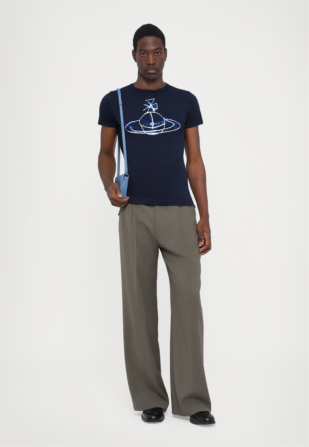 Vivienne Westwood DRAWN ORB PERU UNISEX - T-Shirt print - navy/dunkelblau