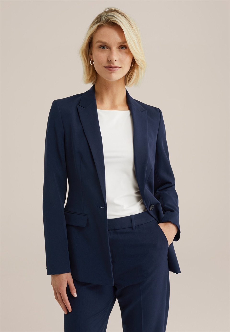 WE Fashion MARLY - Blazer - blue/dunkelblau meliert