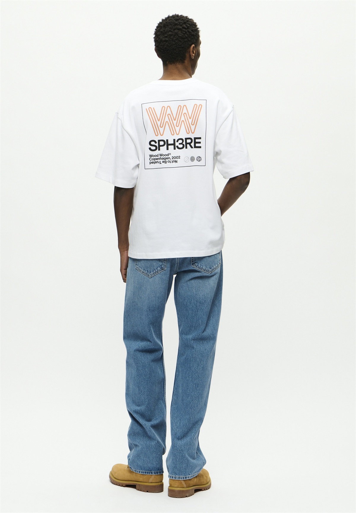 WOOD WOOD GARY TEE SPHERE - T-Shirt print - bright white/offwhite