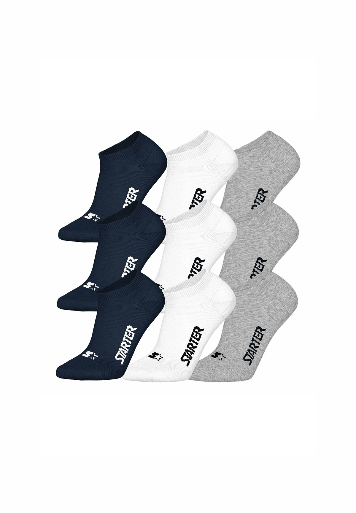 Starter 9ER PACK - Socken - dunkelblau weiß grau/grau