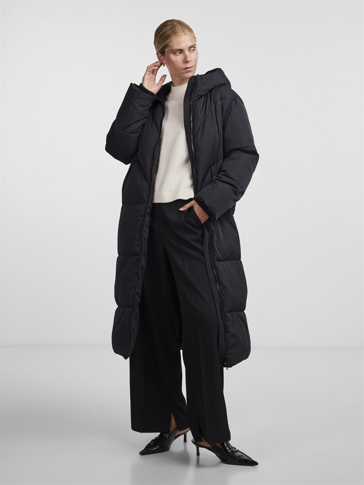 YAS YASIRIMA - Daunenmantel - black/schwarz