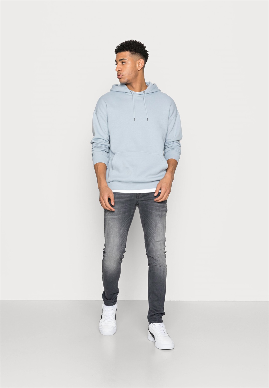 YOURTURN HOODIE UNISEX - Sweatshirt - light blue/hellblau