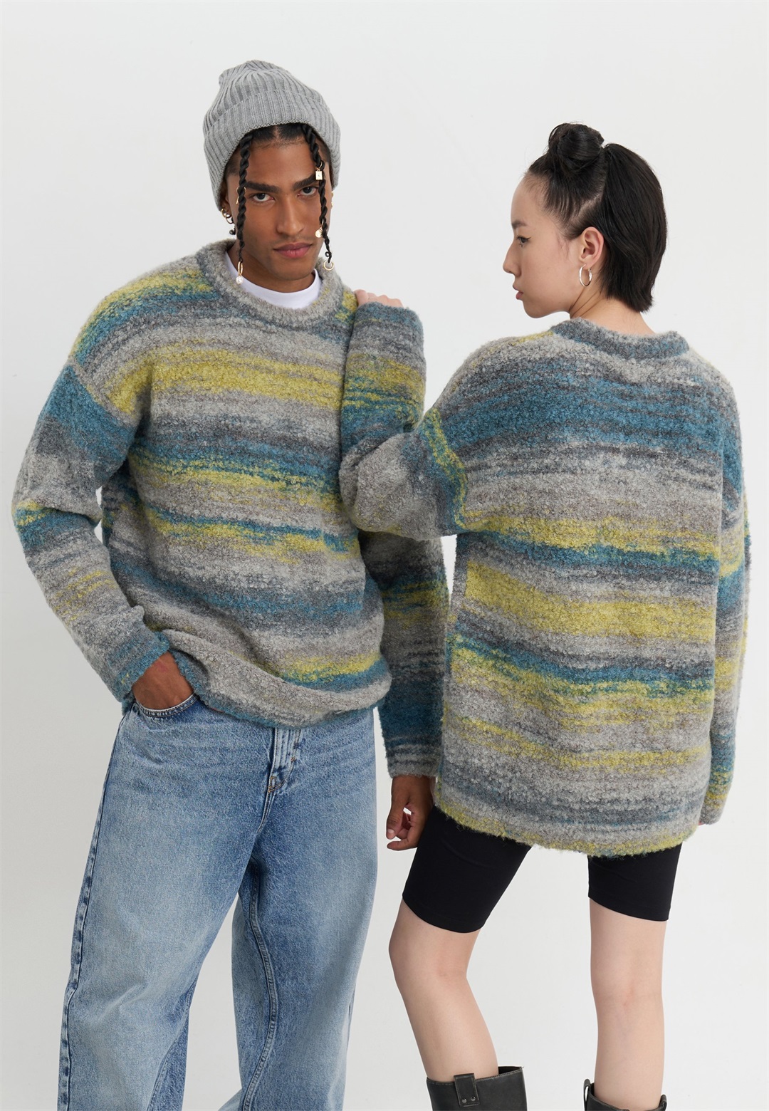 YOURTURN UNISEX - Strickpullover - multi-coloured/mehrfarbig