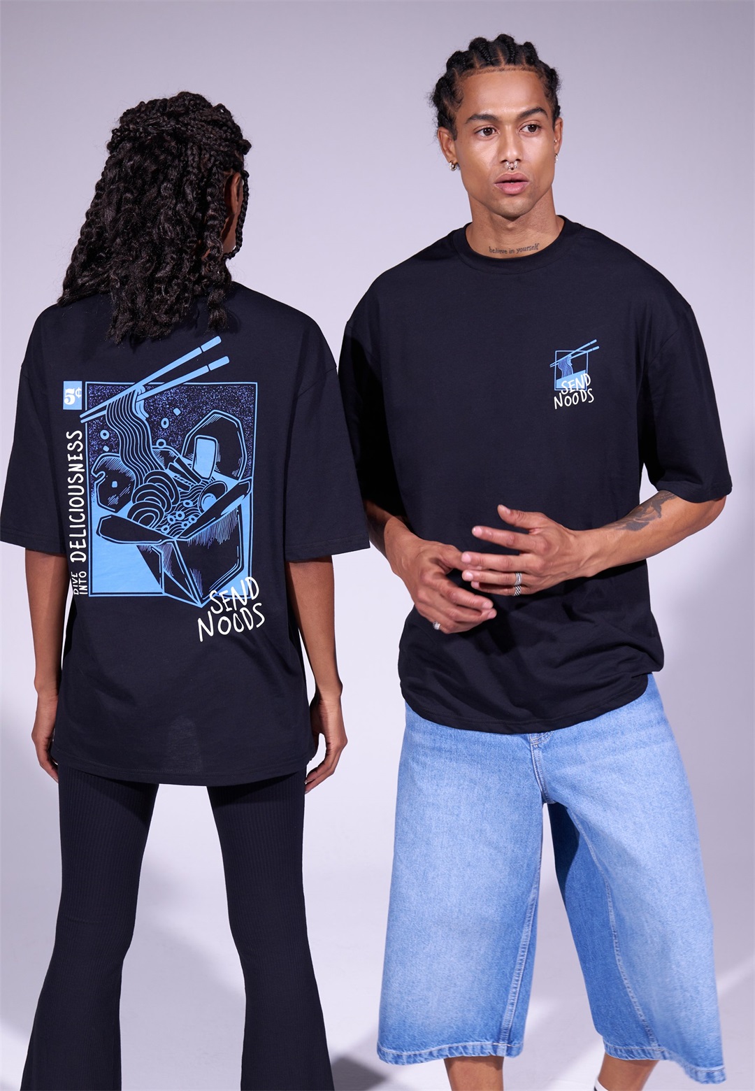 YOURTURN UNISEX - T-Shirt print - black/schwarz