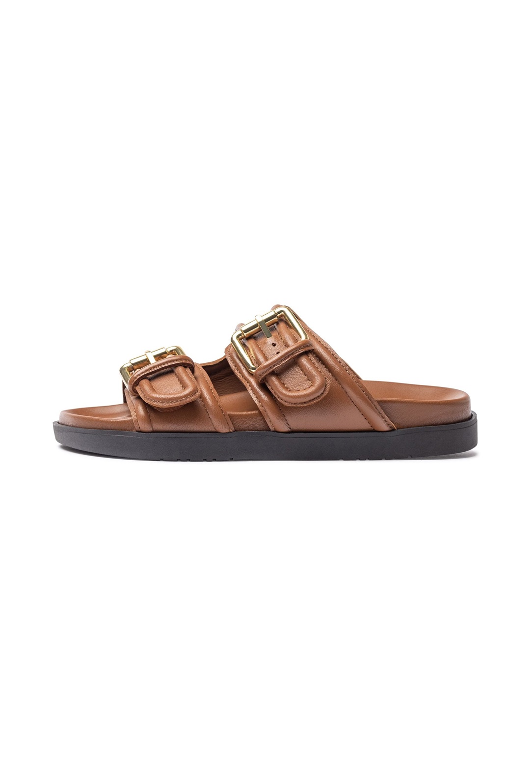 Yokono Pantolette flach - marrón/braun