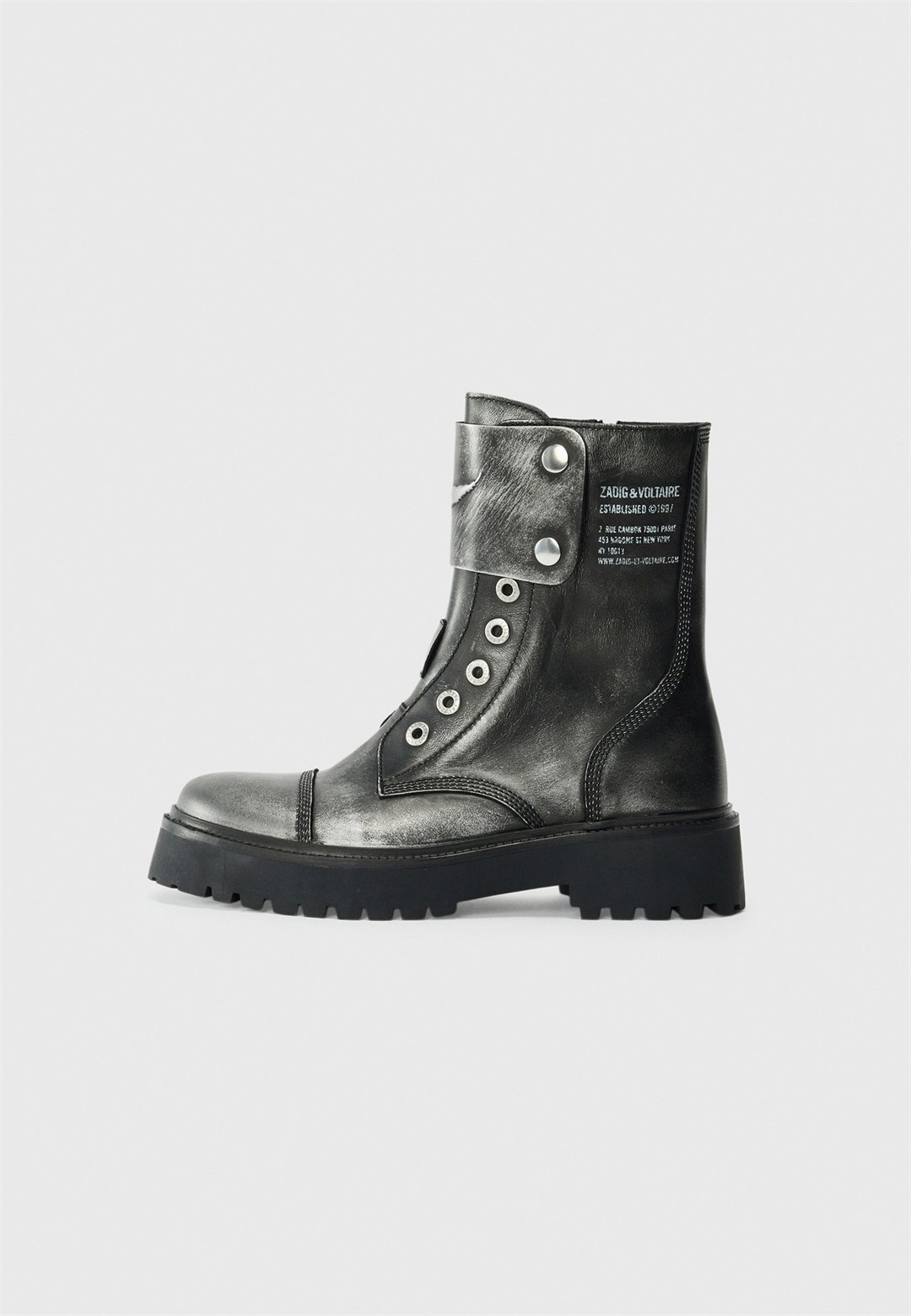 Zadig & Voltaire JOE - Cowboy-/Bikerstiefelette - black/schwarz