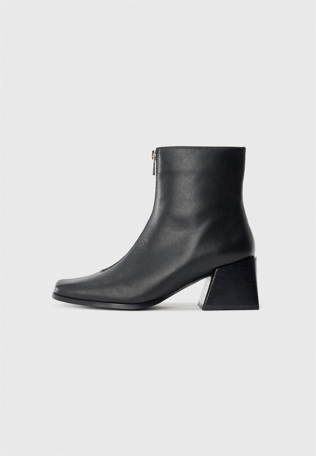 Zign LEATHER - Stiefelette - black/schwarz