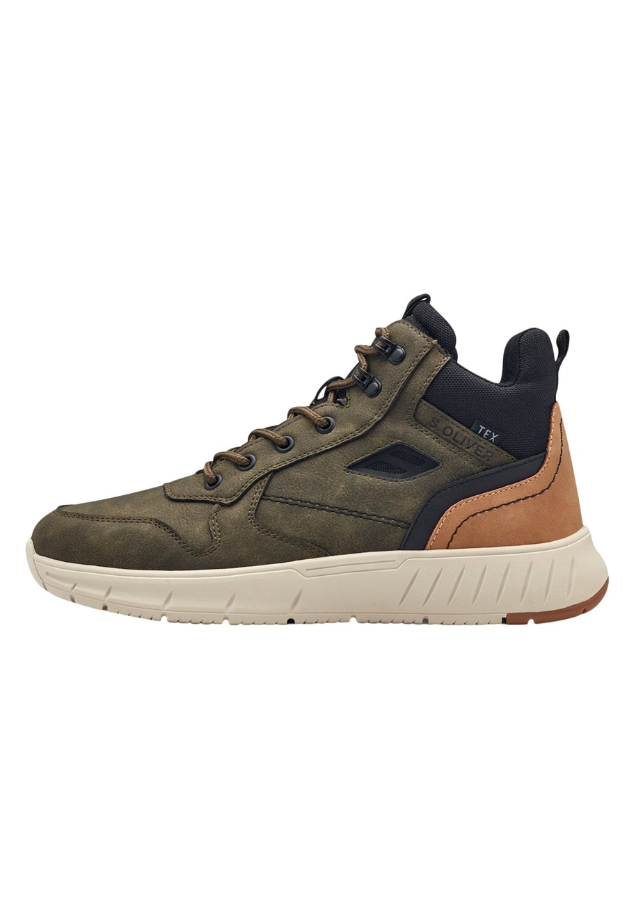 s.Oliver Schnürstiefelette - khaki comb./khaki