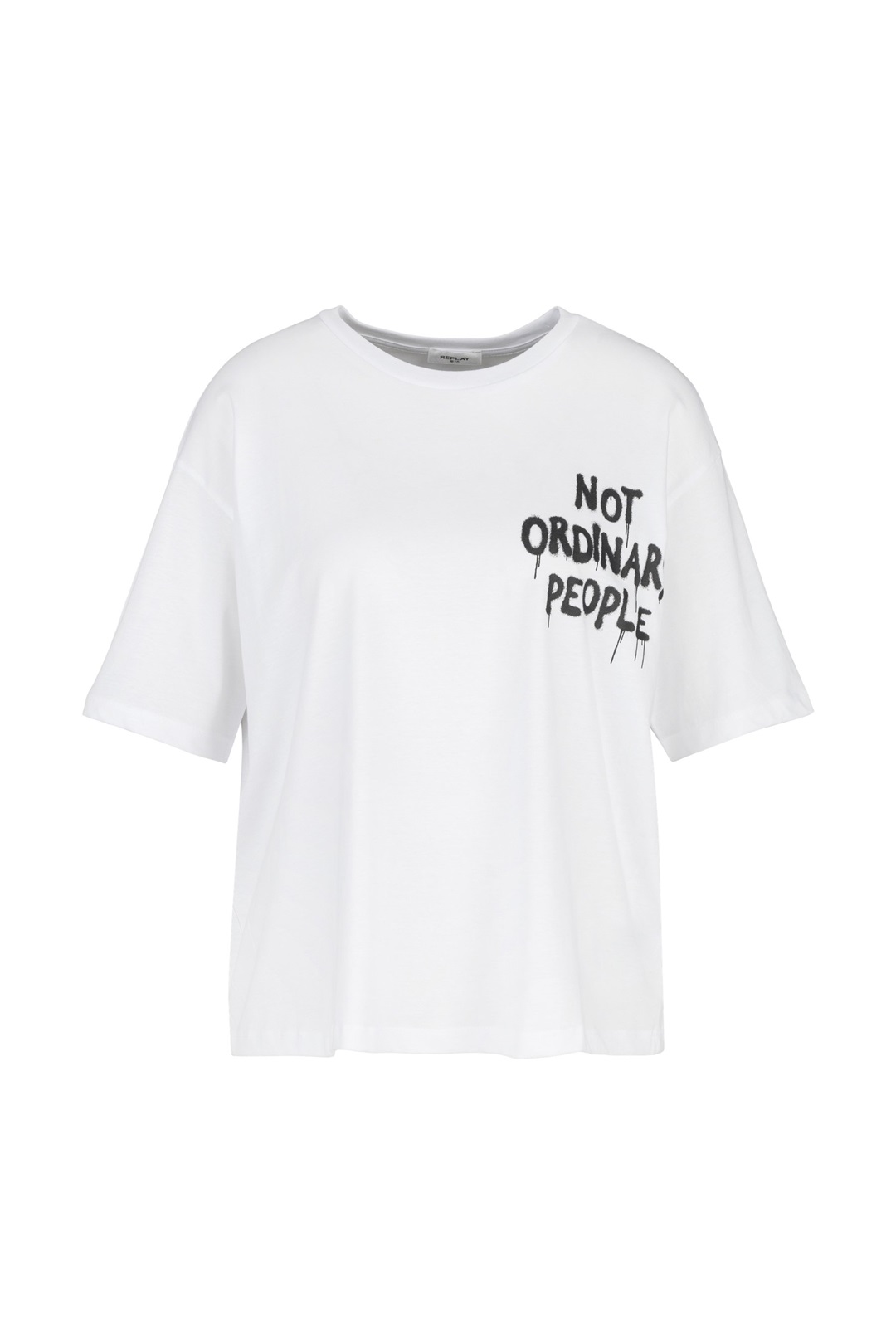 Replay T-Shirt print - white/weiß